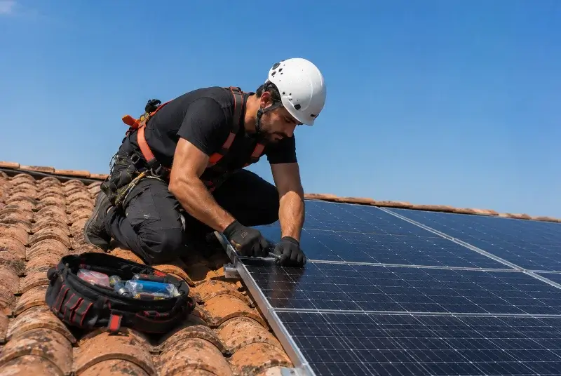 Maintenance et monitoring de panneaux solaires à Rochefort